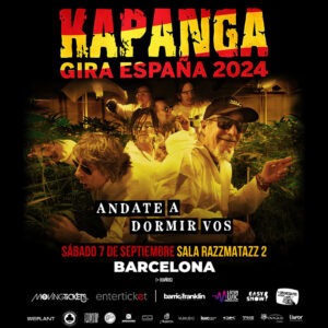 flyer de la banda Kapanga en barcelona