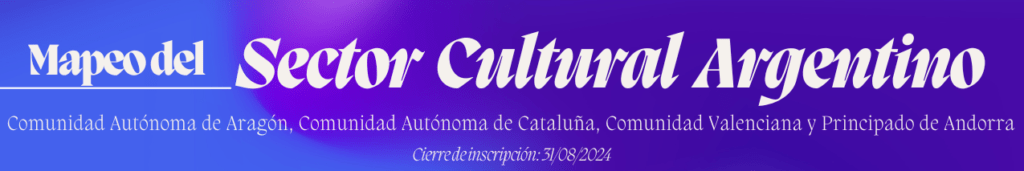 flyer del mapeo del sector cultural argentino
